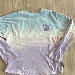 Disneyworld spirit jersey blue purple  Ombre Long-Sleeve size youth large (11/12